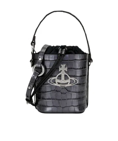 Vivienne Westwood Daisy Bucket Bag In Black