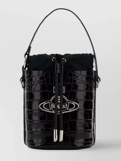 Vivienne Westwood Daisy Crocodile Bucket Bag Handle
