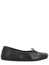 Vivienne Westwood Minimalist Lamb Leather Flats In Black