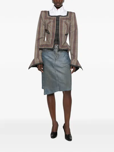 Vivienne Westwood Dandy Double-breasted Check Jacket In Multi