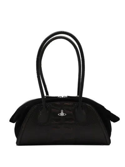 Vivienne Westwood Dark Brown Shirley Shoulder Bag