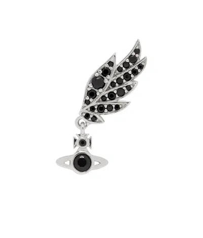 Vivienne Westwood Dawna Single Ear Earrings In Black