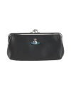 VIVIENNE WESTWOOD VIVIENNE WESTWOOD DB FRAME PURSE W FR WOMAN HANDBAG BLACK SIZE - LAMBSKIN