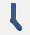 Vivienne Westwood Deer Chair Sock Deer Chair Royal-blue 6-8 Unisex In Royal-blue