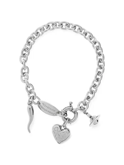 Vivienne Westwood Della Charm Bracelet In Silver