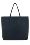 Vivienne Westwood Denim Blue Suede Studio Shopping Bag In Blue
