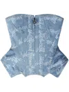 Vivienne Westwood Cobrax Denim Corset In Blue