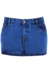 Vivienne Westwood Denim Foam Mini Skirt For In Blue