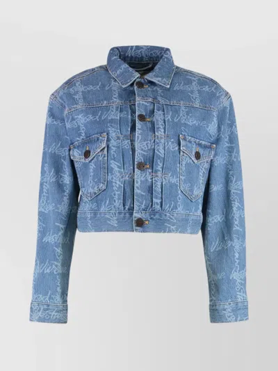 VIVIENNE WESTWOOD DENIM JACKET WITH CHEST POCKETS
