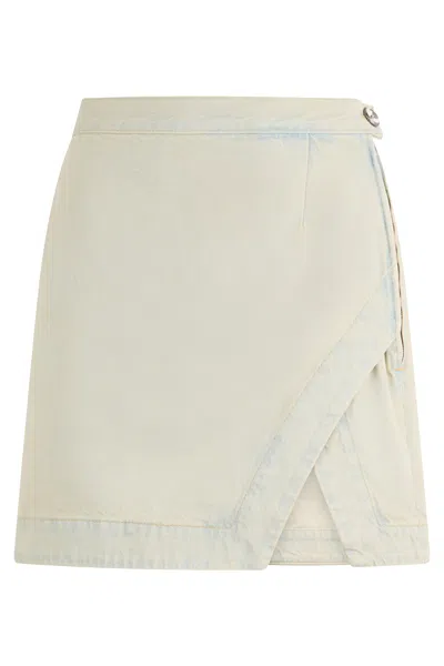 Vivienne Westwood Denim Mini Skirt In Blue