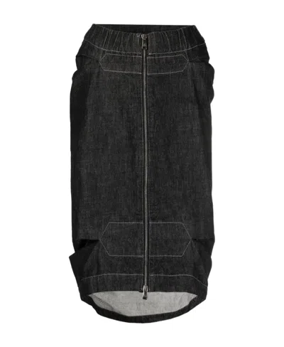 Vivienne Westwood Denim Skirt In Black