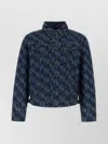 Vivienne Westwood Giubbino Stormrider In Denim Stampato  Uomo In Blue