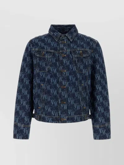 VIVIENNE WESTWOOD DENIM STORMRIDER JACKET WITH ADJUSTABLE WAIST TABS