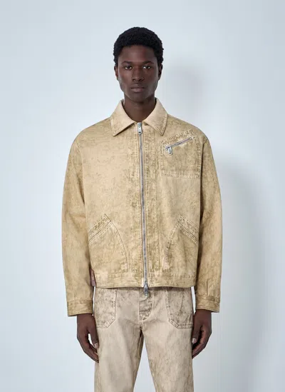 Vivienne Westwood Denim Zip Jacket In Brown