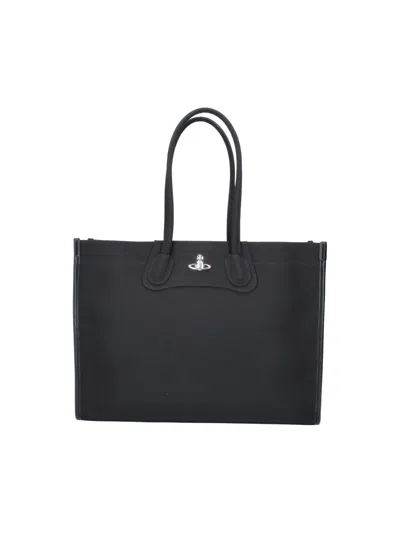 Vivienne Westwood Designer Icon Mini Crossbody Bag In Black