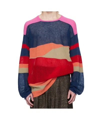 Vivienne Westwood Distressed Sweater In Multicolor