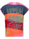 Vivienne Westwood Distressed Vest Cotton Mohair Blend S/m Unisex In Orange
