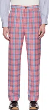 Vivienne Westwood Red & Blue Doc Trousers In Red  Blue