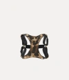 Vivienne Westwood Dog Harness Printed Pu Leopard-wild-beauty One Size Unisex In Multi