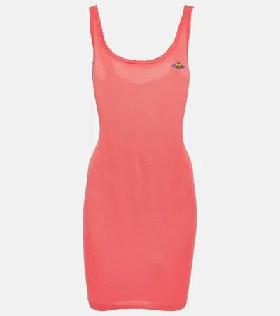 Vivienne Westwood Short Sleeveless Dress Sweet Coral In Red