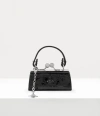 Vivienne Westwood Doll Bag Patent Croc Black-enamel-orb One Size Women In Black-enamel-orb