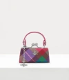 Vivienne Westwood Doll Bag Saffiano Printed Candy-tartan One Size Women In Candy-tartan