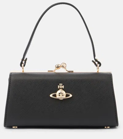 Vivienne Westwood Doll Frame Small Shoulder Bag In Black