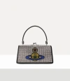 Vivienne Westwood Doll Xl Bag Hotfix Diamante Silver In Silver