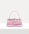 Vivienne Westwood Doll Xl Bag Metallic Crinkle Light-pink In Pink