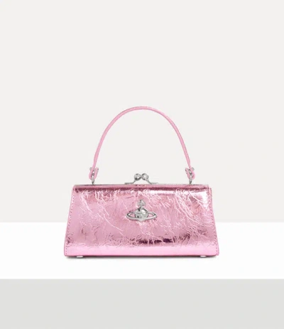 Vivienne Westwood Doll Xl Bag Metallic Crinkle Light-pink