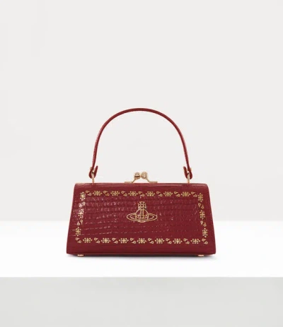 Vivienne Westwood Doll Xl Bag Mini Croc-embos Foil Red