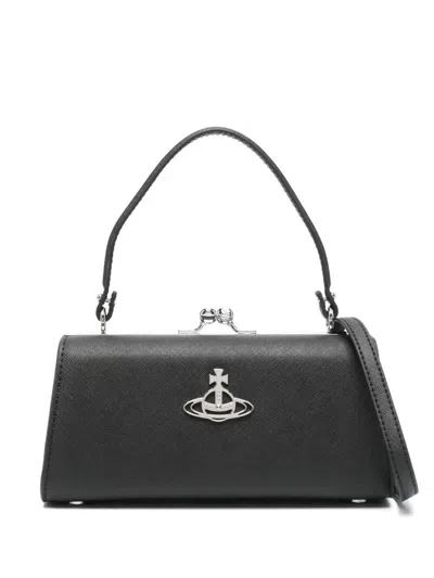 Vivienne Westwood Doll Xl Frame Purse Bags In Black