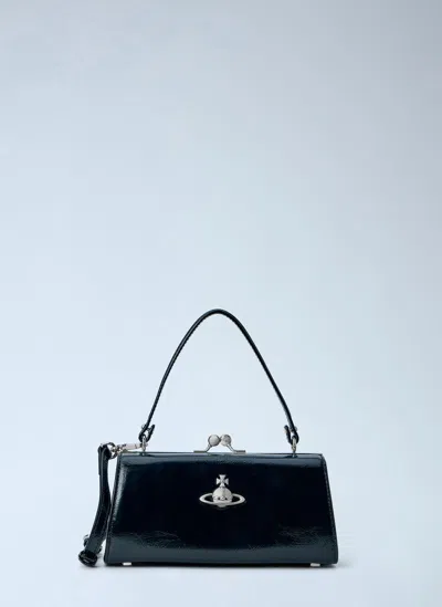 Vivienne Westwood Doll Xl Frame Purse In Black