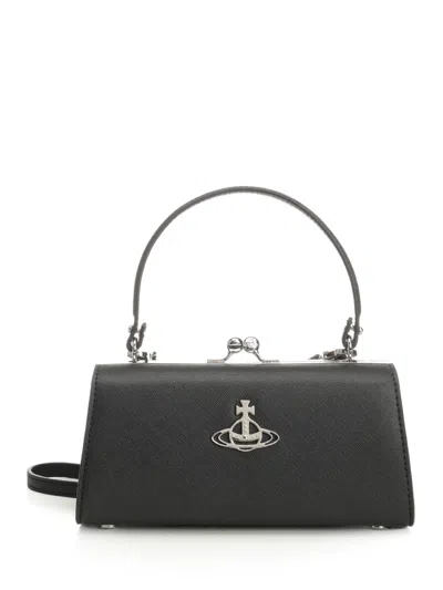 Vivienne Westwood Doll Xl Frame Purse Handbags Black