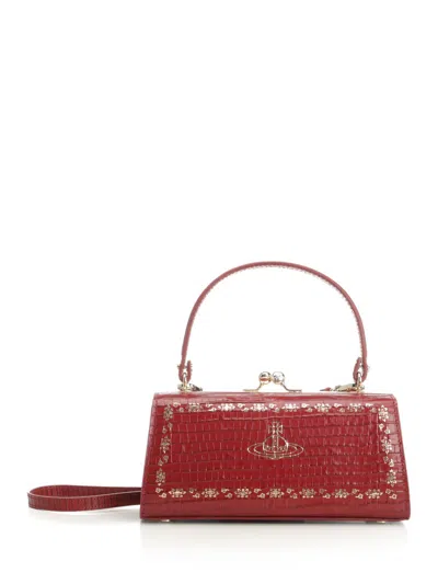 Vivienne Westwood Doll Xl Frame Purse Handbags Red