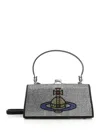 Vivienne Westwood Doll Xl Frame Purse Handbags Silver In Silver