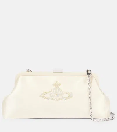 Vivienne Westwood Dorothy Embroidered Satin Clutch