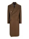 Vivienne Westwood Double-breasted Coat In Wool And Cashmere In Brown