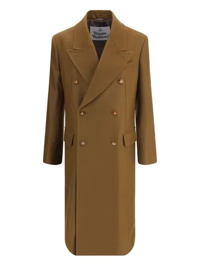 VIVIENNE WESTWOOD DOUBLE-BREASTED WOOL COAT