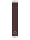 Vivienne Westwood Double Face Scarf In Brown