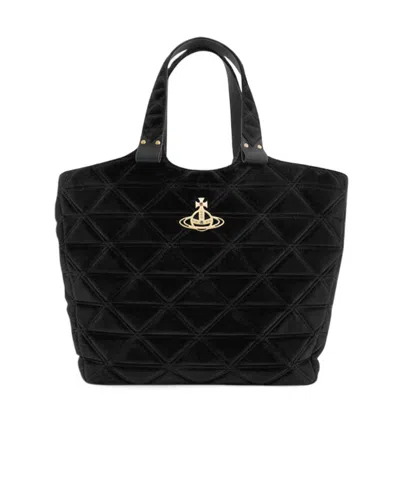 Vivienne Westwood Double-handle Handbag In Black