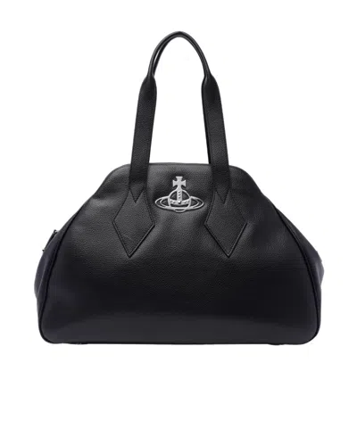 Vivienne Westwood Double Handle Shoulder Bag In Black