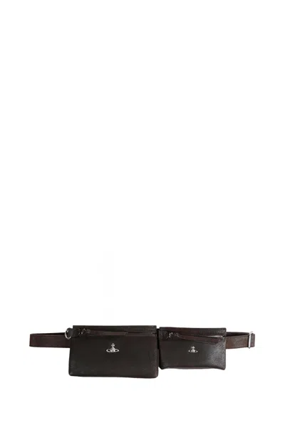 Vivienne Westwood Double Pouch Belt In Black