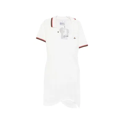 Vivienne Westwood Draped Asymmetric Dress In White