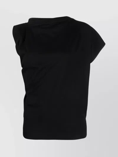 Vivienne Westwood Draped Detailing On Cap Sleeves In Black