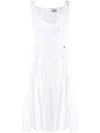 Vivienne Westwood Sunday Draped Cotton And Silk Midi Dress In White