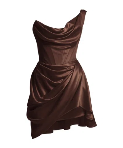 Vivienne Westwood Draped Mini Dress In Black