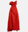 Vivienne Westwood Draped One-shoulder Gown In Red