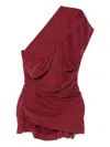 Vivienne Westwood Asymmetric Draped One-shoulder Top In Red