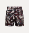 Vivienne Westwood Draped Tartan Surf Boxer Draped Tartan Red S Men In Red